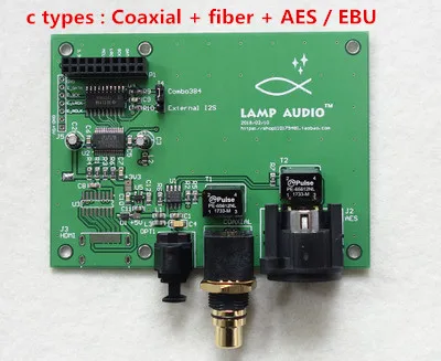 XMOS Amanero итальянский цифровой интерфейс USB к ies/IIS коаксиальный волоконный SPDIF AES Выходная плата