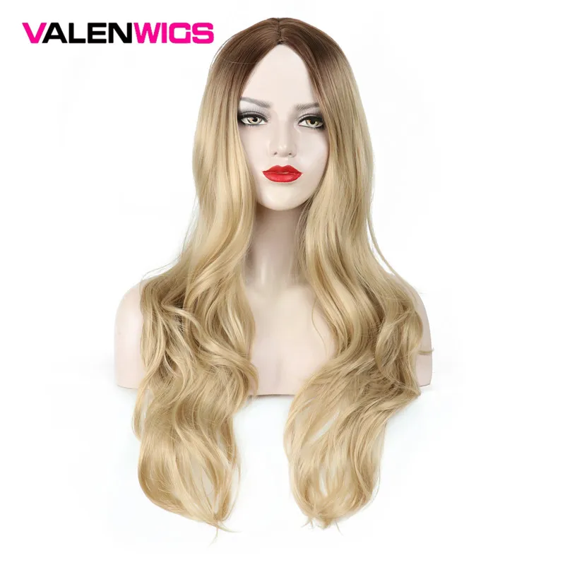 Парики ValenWigs длинные волнистые синтетические парики 28 дюймов термостойкие