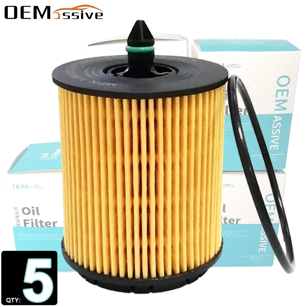 Набор из 5 масляных фильтров 12605566 для Saturn Sky Vue Vauxhall VX220 Cadillac BLS Chevrolet Captiva Opel Astra Pontiac