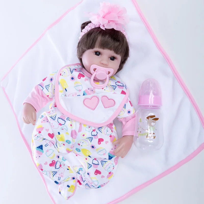 Принцесса Анна 18in прекрасная кукла reborn младенцев силиконовые baby куклы