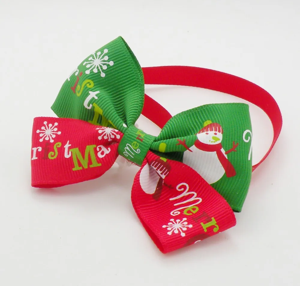 100pc/lot Christmas Holiday Dog Bow Ties Cute Neckties Collar Pet Puppy Cat Accessories Grooming Supplies CP03 | Дом и сад