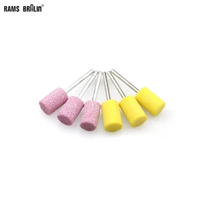 6 шт. 12*3 мм Насадка на вал керамическая абразивная точка для грубого шлифования и тонкой полировки