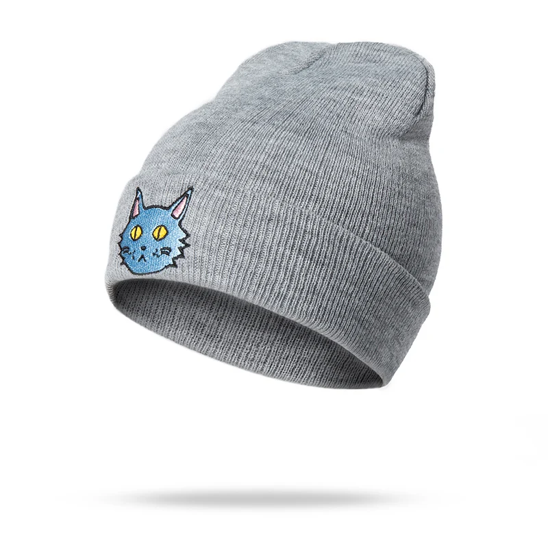 URDIAMOND новая зимняя шапка Skullies Beanies вязаная женская зимняя шапка s для девочек с рисунком лисы Женская модная шапка s Дамская вязаная шапка