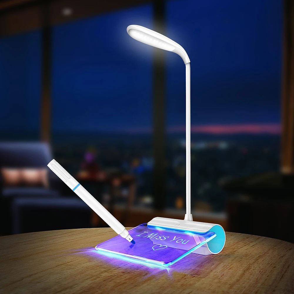 Новинка Светодиодная настольная лампа для защиты глаз USB Rechageable сенсорный