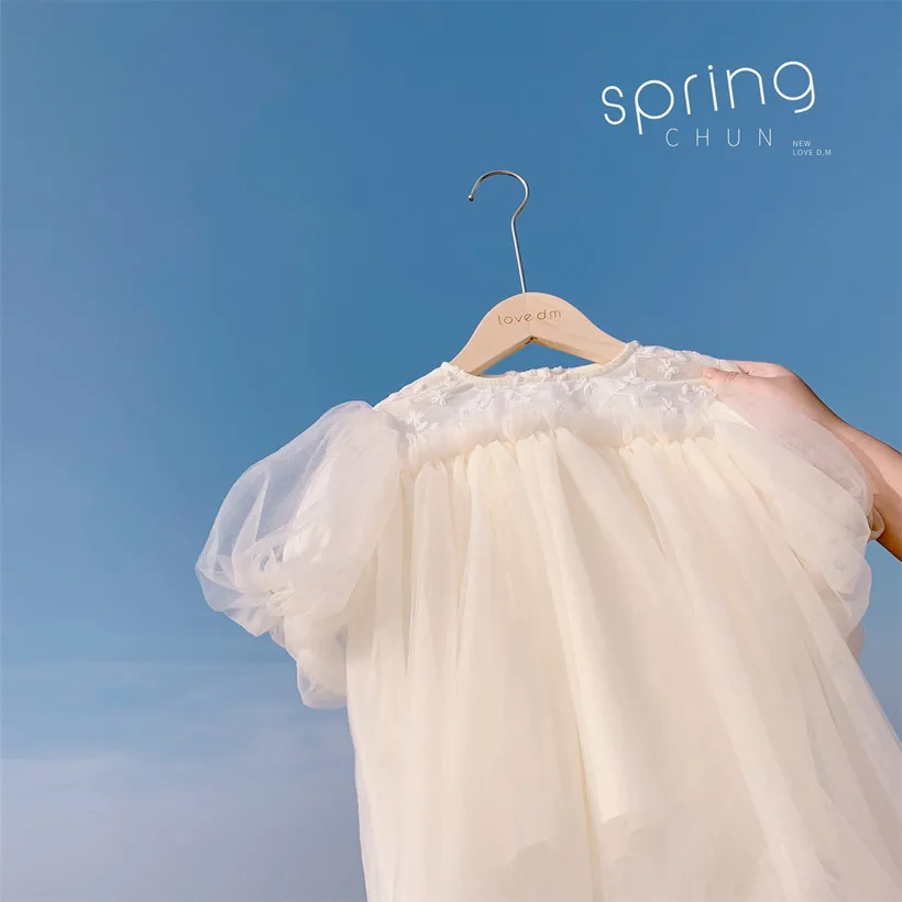 Платье для новорожденных летние детские платья девочек кружевная одежда первого