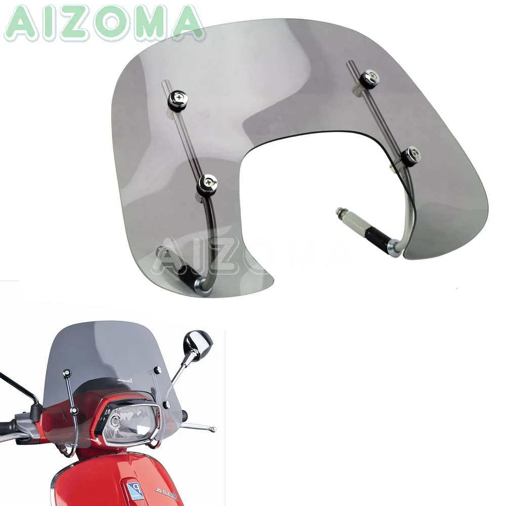 Скутеры болт мотоцикла на лобовое стекло Fly Экран для Vespa Sprint 150cc 150 cc дым Ветер Дефлектор Fly Экран s