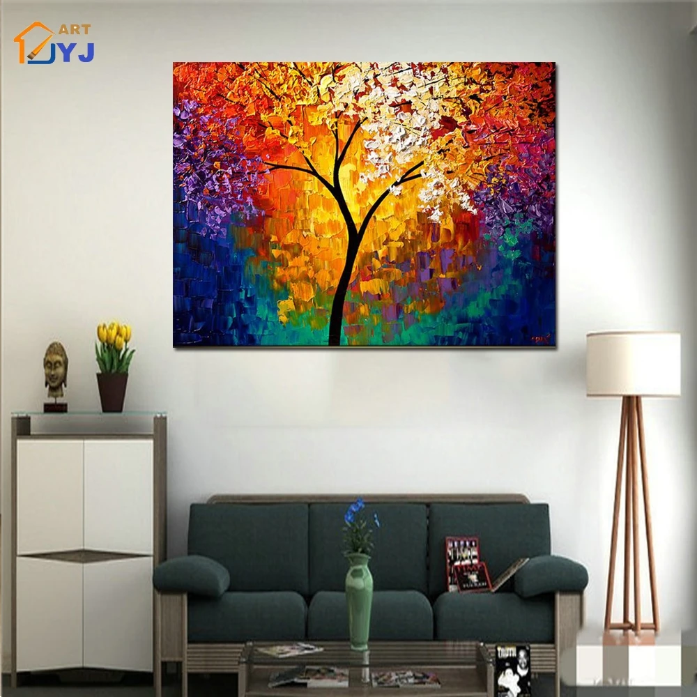 Цветок холст настенная живопись Ручная роспись Современная абстрактная картина