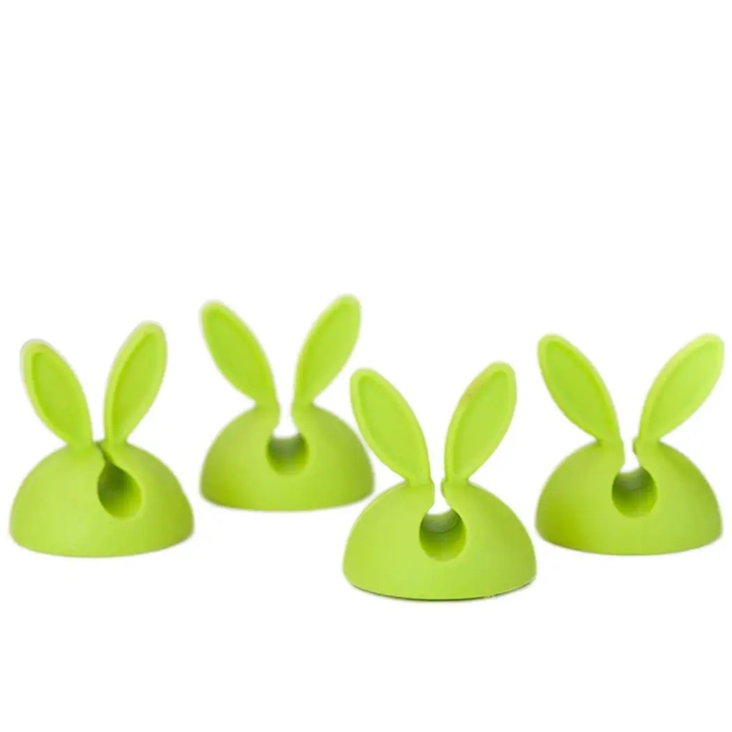 Милый практичный кролик в форме уха USB розовый красный зеленый синий кабель