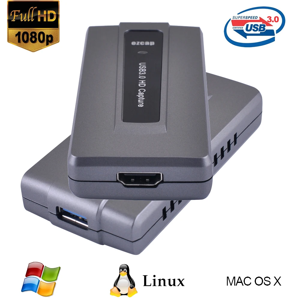 Ezcap287 USB 3 0 HDMI запись в режиме реального времени 1080p 60fps Plug and Play для XBOX One PS3 4 WII U