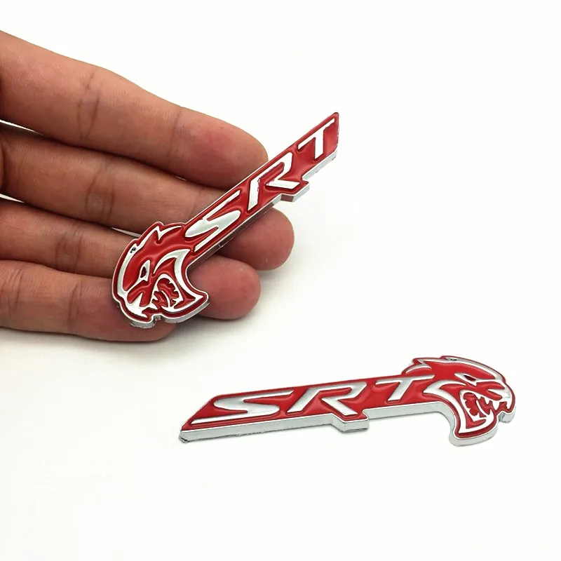 2 шт./компл. Металлическая черная красная эмблема значок-наклейка для Jeep SRT8 Charger SRT4
