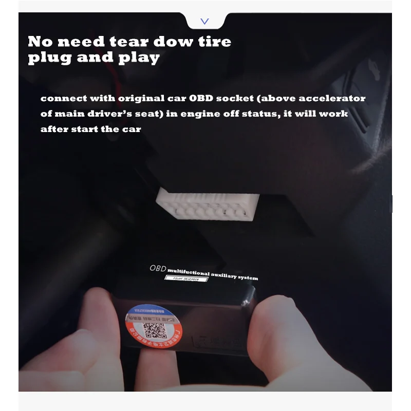 Система контроля давления в шинах OBD TPMS + автоматический замок скорости двери для