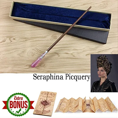 Металлический сердечник Newt Wand Grindelwald Wand с фантастическими животными палочки, где найти их волшебная палочка Рождественский подарок с коробкой - Цвет: Seraphina