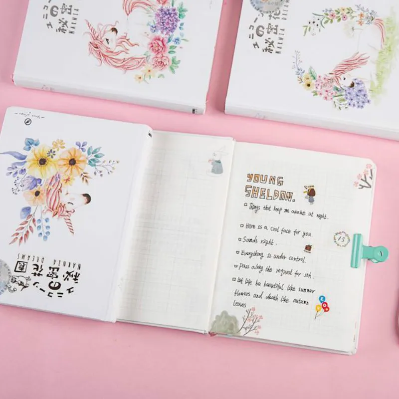 Блокнот милый студенческий толстый маленький свежий цвет страница | Канцтовары