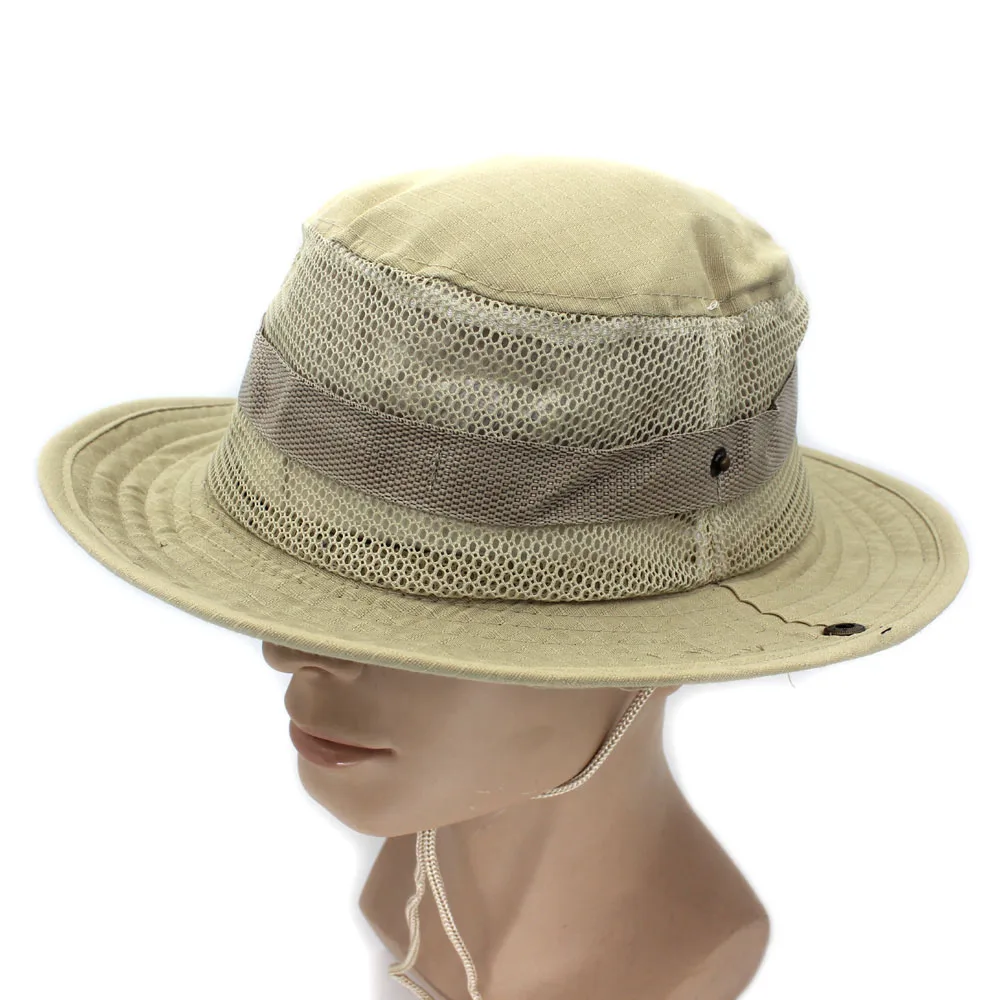 Mesh Light Khaki Doal уличная Классическая Армейская Кепка, шапка для рыбалки, походная солнцезащитная Кепка в стиле джунглей для мужчин и женщин, камуфляжная Военная Кепка - Цвет: Mesh Light Khaki