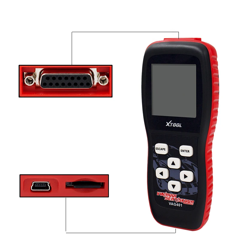 Диагностический сканер OBD2 XTOOL VAG401 для AUDI SEAT SKODA|Диагностические сканеры
