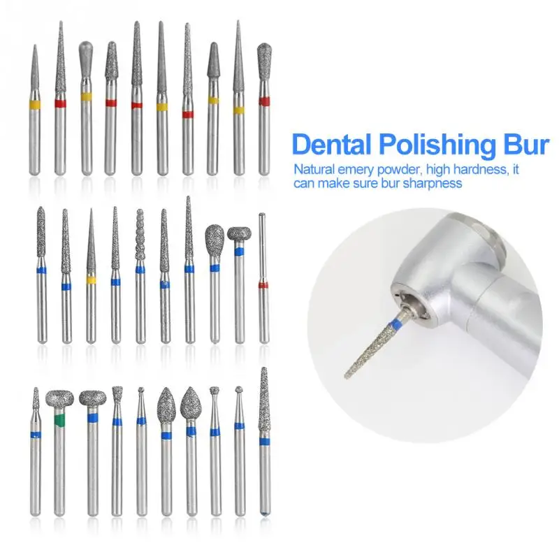 10 шт. стоматологический набор боров высокоскоростной Бур алмазные шлифовальные
