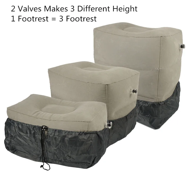XC USHIO The Most Diverse& Innovative Inflatable Travel Neck Pillow on Airplane Footrest Flight Cushion For Kids Sleeping Easy
