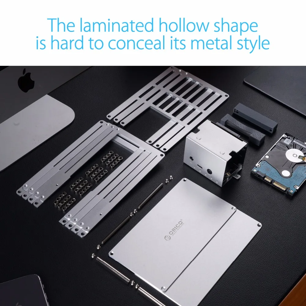 ORICO HDD Case Type-C DIY 2.5 3.5 Inch Hard Drive Enclosure Aluminum Alloy Hard Disk Drive Box For Samsung Seagate Support 20TB