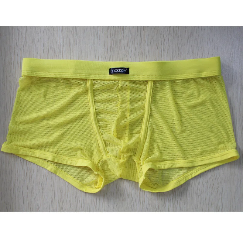 Cockcon/прозрачный Для мужчин s боксерские шорты для геев Нижнее белье Чехол