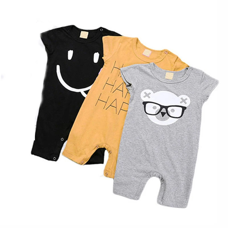 Летние детские комбинезоны Хлопковая одежда для маленьких девочек Одежда