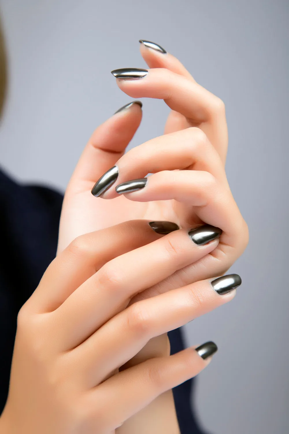 Гель зеркальный лак для ногтей покрытие паста металлический цвет нержавеющая