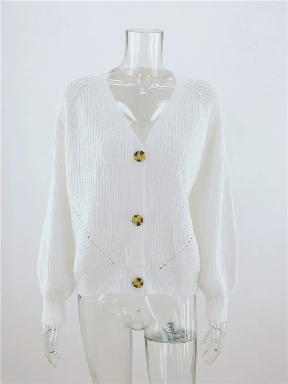 WildPinky Autumn Winter Fashion Women Long Sleeve Loose Knitting Cardigan Sweater Women Knitted Female Cardigan Pull Femme