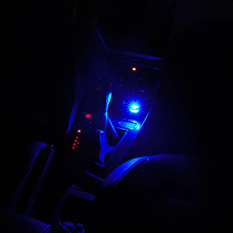 1 шт. 7 цветов мини USB светодиодная подсветка для салона автомобиля декоративное