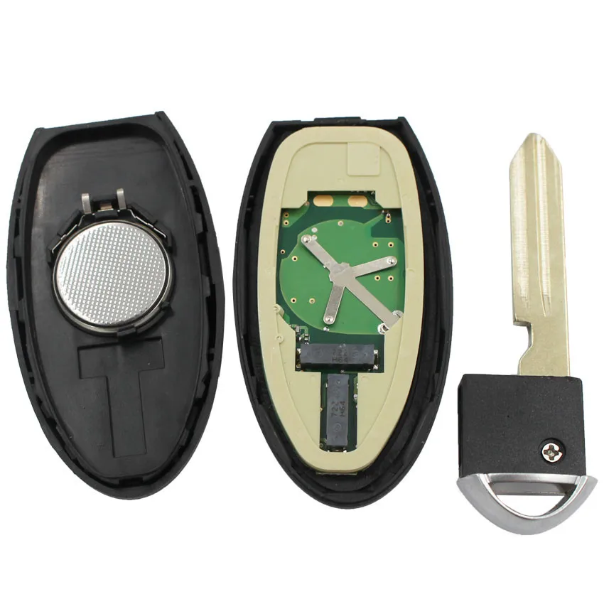 Дистанционный смарт ключ для входа без ключа 4 кнопки 3 + 1 315 МГц с чипом ID46 Nissan New