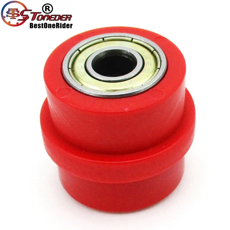 STONEDER Red 8mm Chain Roller Pulley Tensioner For Motorcycle Motocross Pit Dirt Motor Bike ATV Quad 4 Wheeler Go Kart | Автомобили и