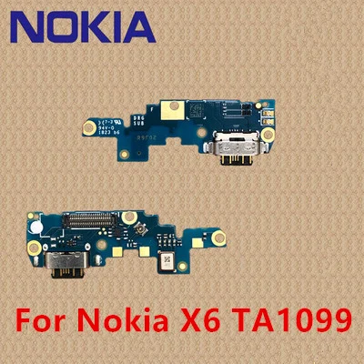100% оригинальный для Nokia 6 зарядный порт печатная плата зарядная док-станция USB X7 X6 1