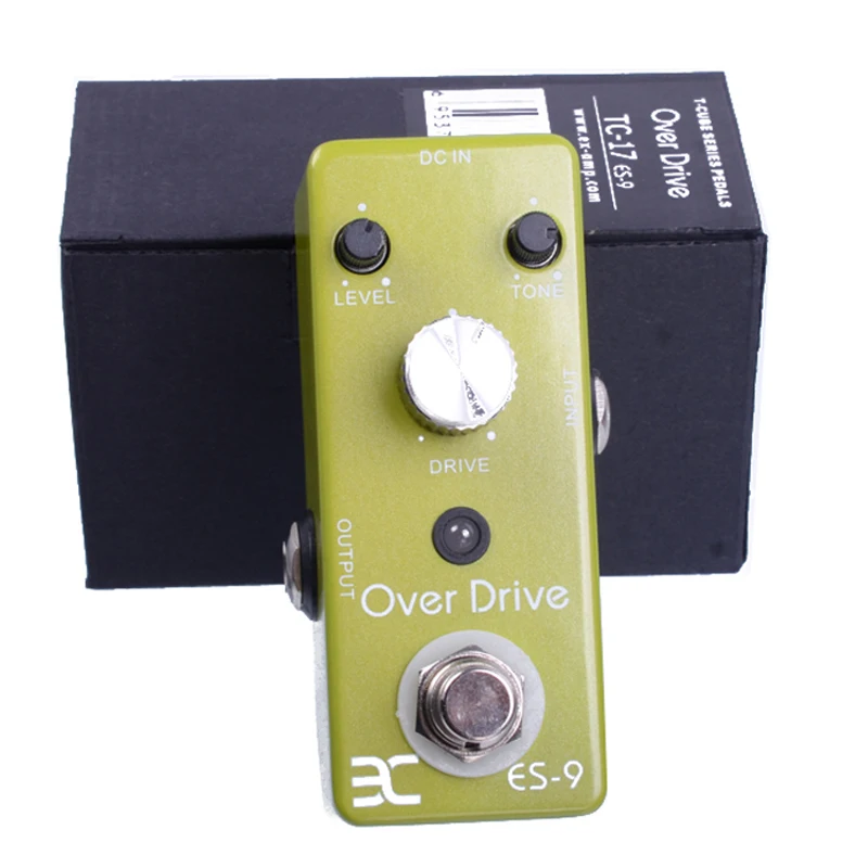 Eno музыка EX Micro ES-9 классический Over Drive гитарная педаль металлический корпус