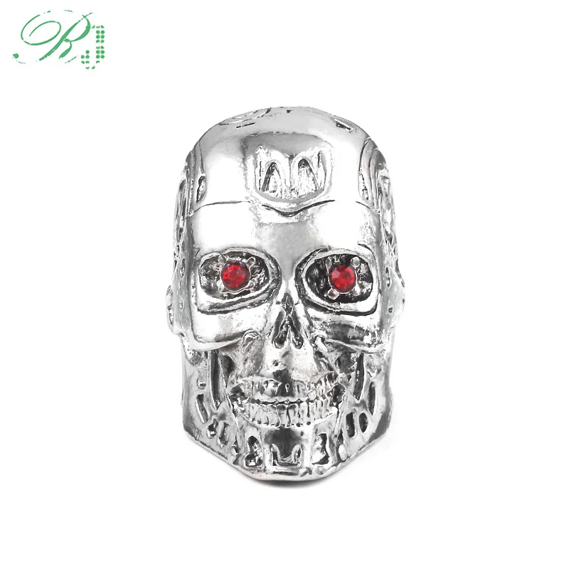 RJ высокое качество панк маска Терминатора кольца Скелет SkullRed прозрачные дышащие