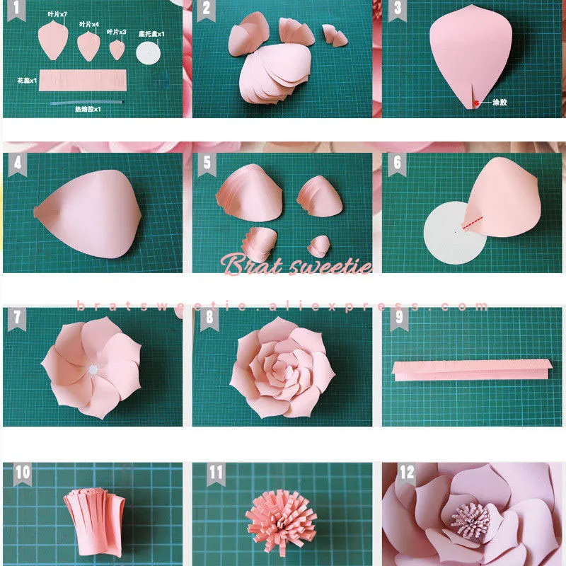 2 шт./лот 20 см DIY бумажные цветы фоны Декоративные Искусственные цветы Свадебные сувениры День рождения вечеринка украшения дома