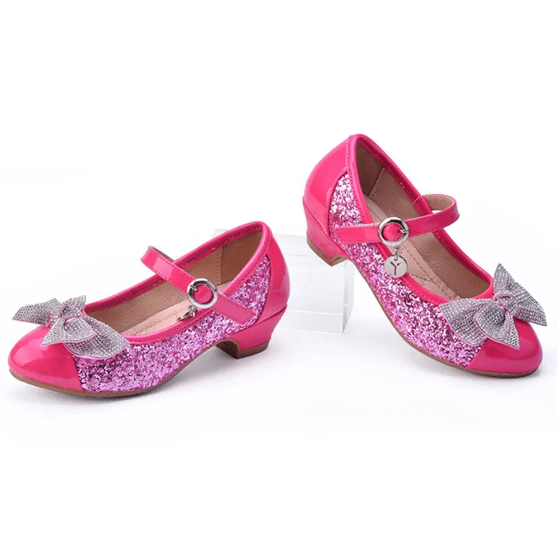 

Rhinestone Glitter Kids Girls Shoes Princess Butterfly Sandals Big Girls Wedding Party dress Shoes