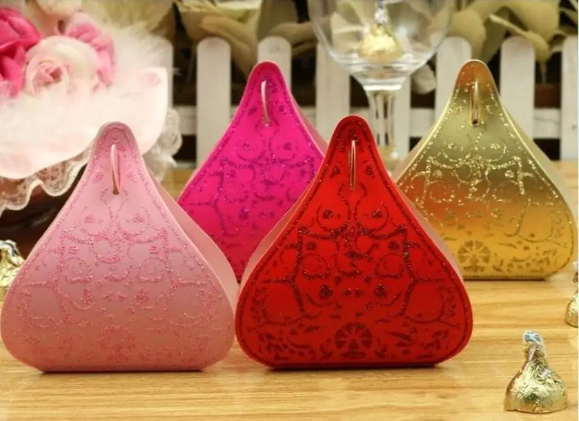 Коробка для конфет в виде золотого порошка Подарочная коробка свадебной