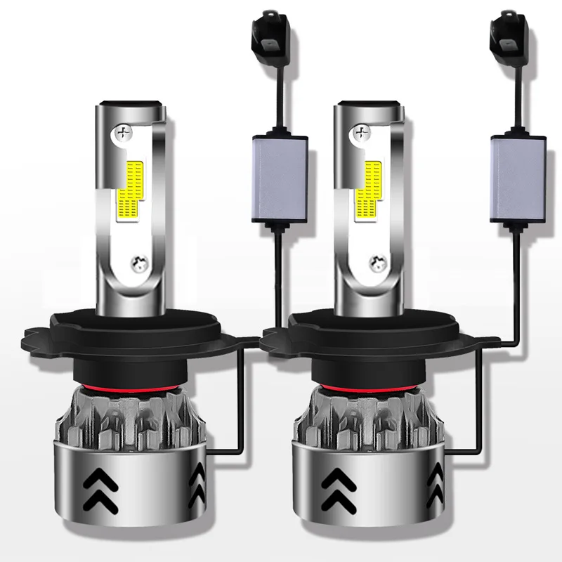 Мини Автомобильные фары лампы 9600LM CREE XHP50 супер светодиодный чип 12В 6000k h7led h1 h3 h4 9005