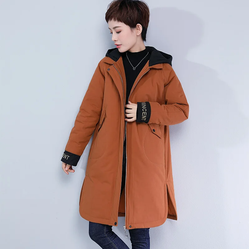 Зимняя теплая куртка с капюшоном для женщин ropa de invierno para mujer 2018 Модная парка zimowe