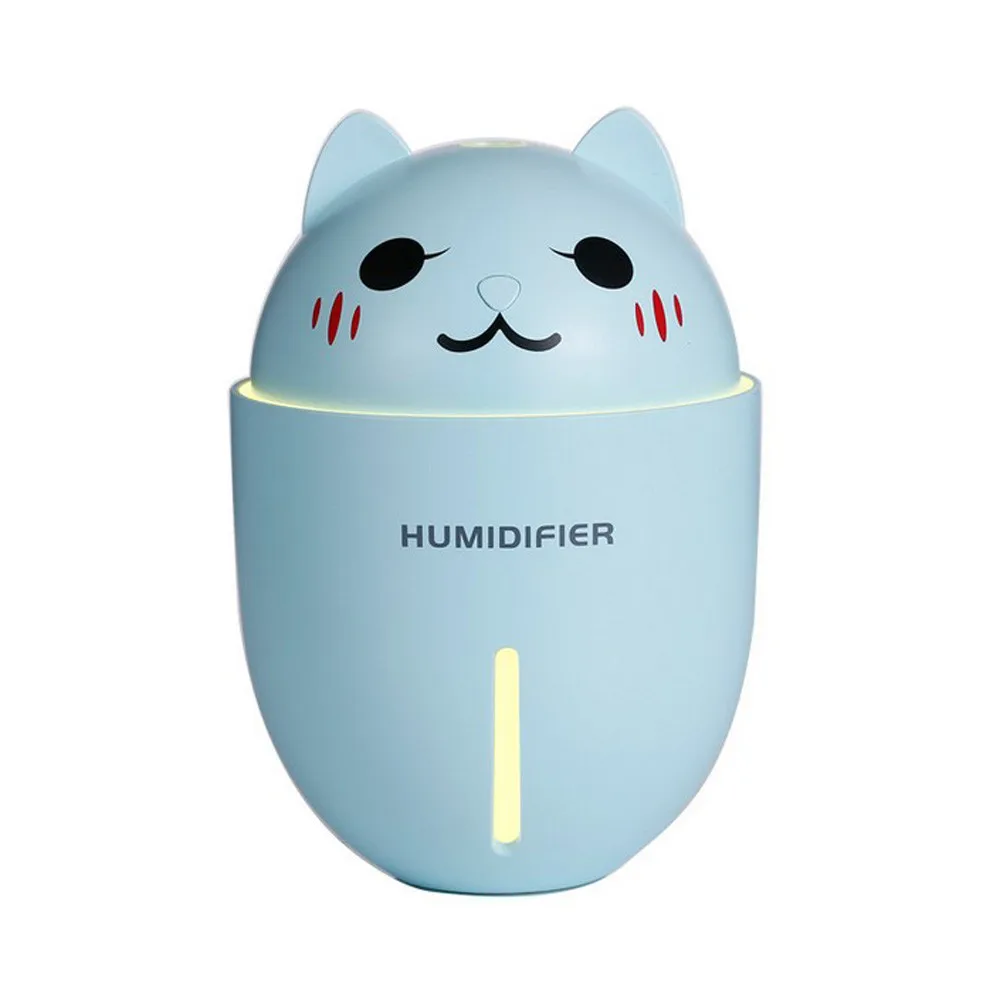 Sky blue 320 мл три в одном многофункциональный USB ночник Электрический вентилятор увлажнитель воздуха USB воздушный фильтр офис спальня автомобиль#20 - Аромат: Sky blue