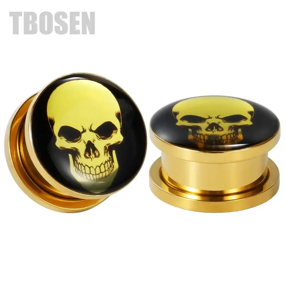 TBOSEN 2 шт тоннели для ушей на заказ пробивные туннели расширители туннелей Мода
