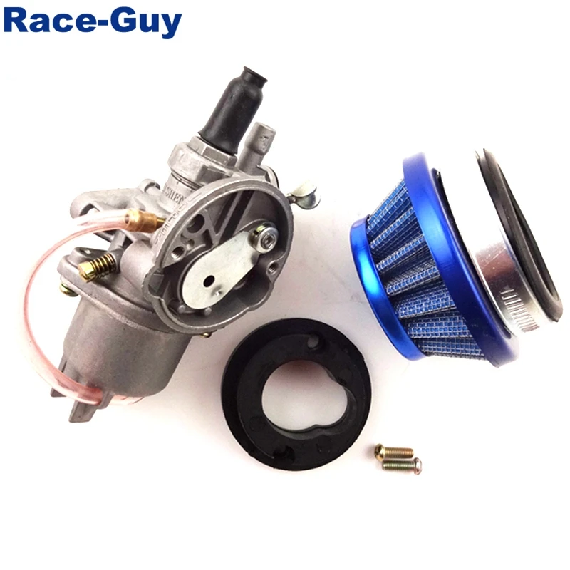44 мм воздушный фильтр + Карбюратор Carb стек для 2 тактного 47cc 49cc Mini Moto Kids ATV Quad 4 Wheeler Go