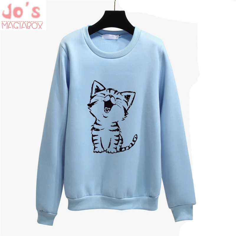 

Womens Hoodies Sweatshirts Thick Tracksuits Long Sleeve Chic Kawaii Print Cartoon Harajuku Women Pullovers Ulzzang Hooded Tops