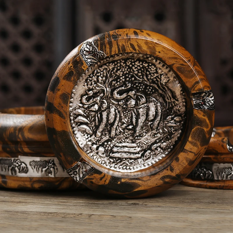 Пепельница деревянная в стиле ретро для автомобиля | Дом и сад