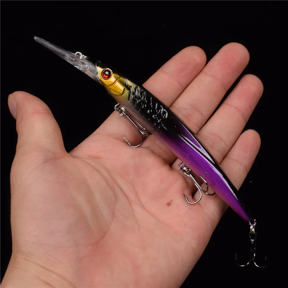 1PCS Fishing Lure Set New Long Tongue Isca Artificial Wobbler Pesca Bait fishing tackle Wholesale Minnow 14.5CM/12.2G | Спорт и