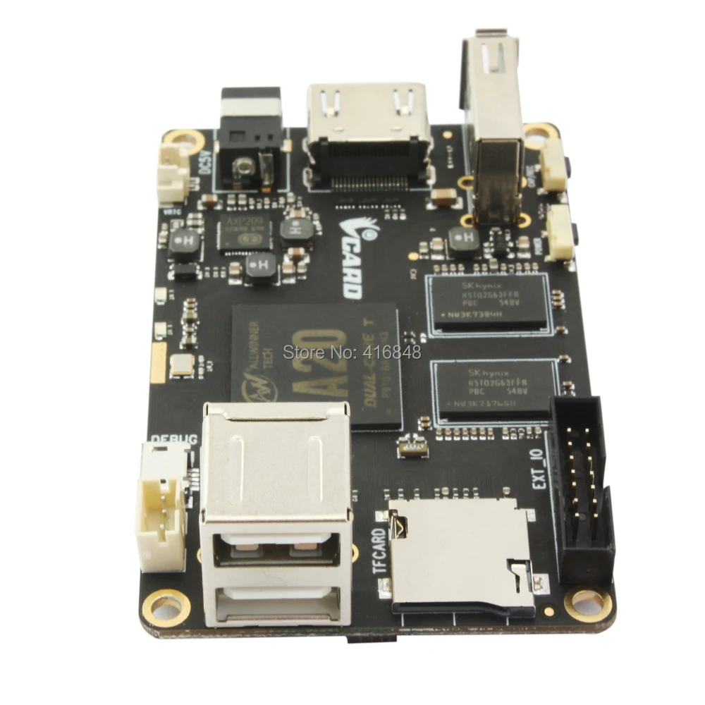 ALLWINNER A20 ЦП ARM Dual Core WiFi мини-ПК с картой Micro SD слот для карт памяти и мультимедийный