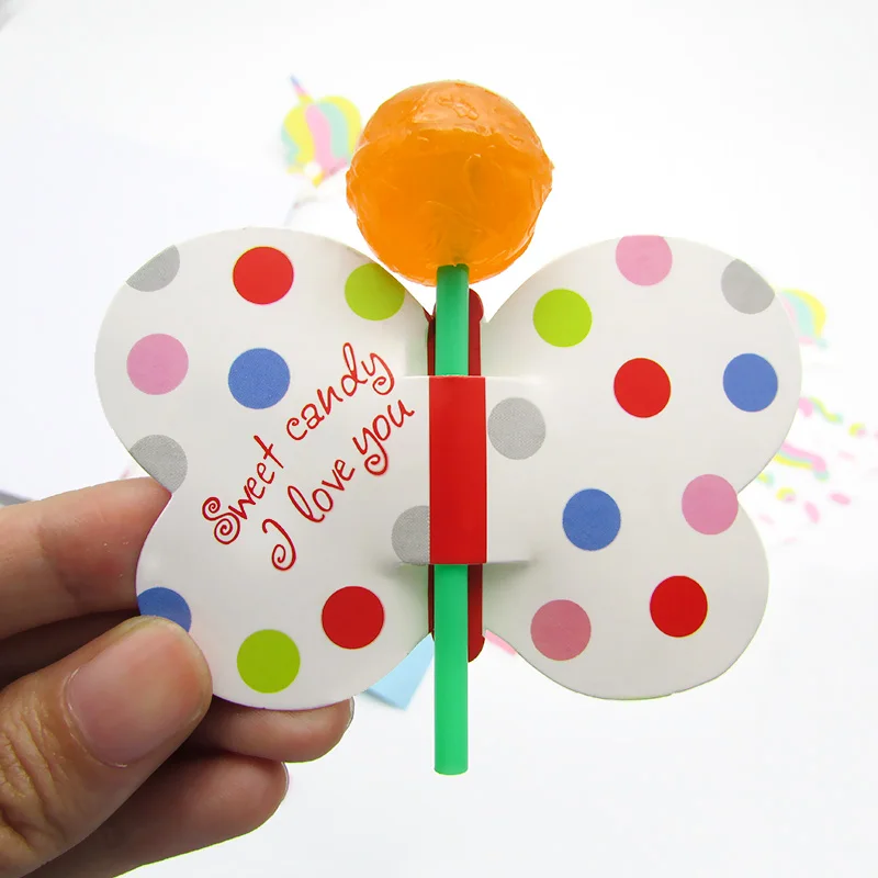 butterfly x50pcs 50 шт./упак. Единорог Леденец Украшения карты одежда для свадьбы, дня рождения украшения Дети Конфеты сувениры Декор для гостей; с героями мультфильмов - Цвет: butterfly x50pcs