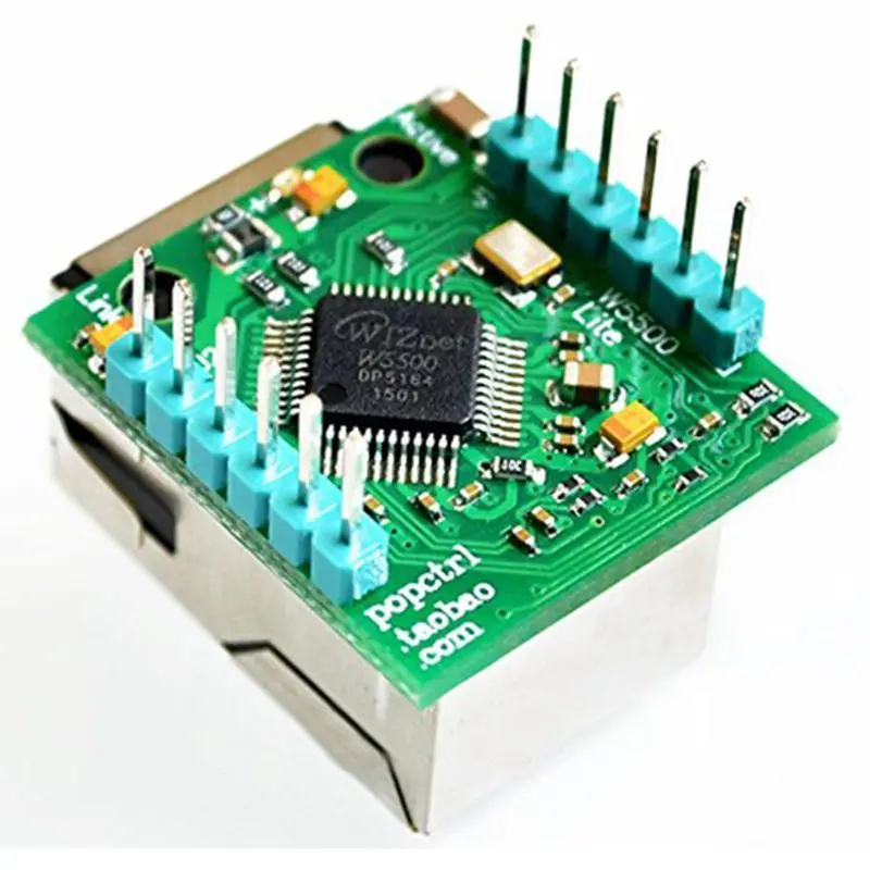 Сетевой модуль W5500 Ethernet сетевой TCP/IP 51/STM32 SPI интерфейс для Arduino|Интегральные схемы|