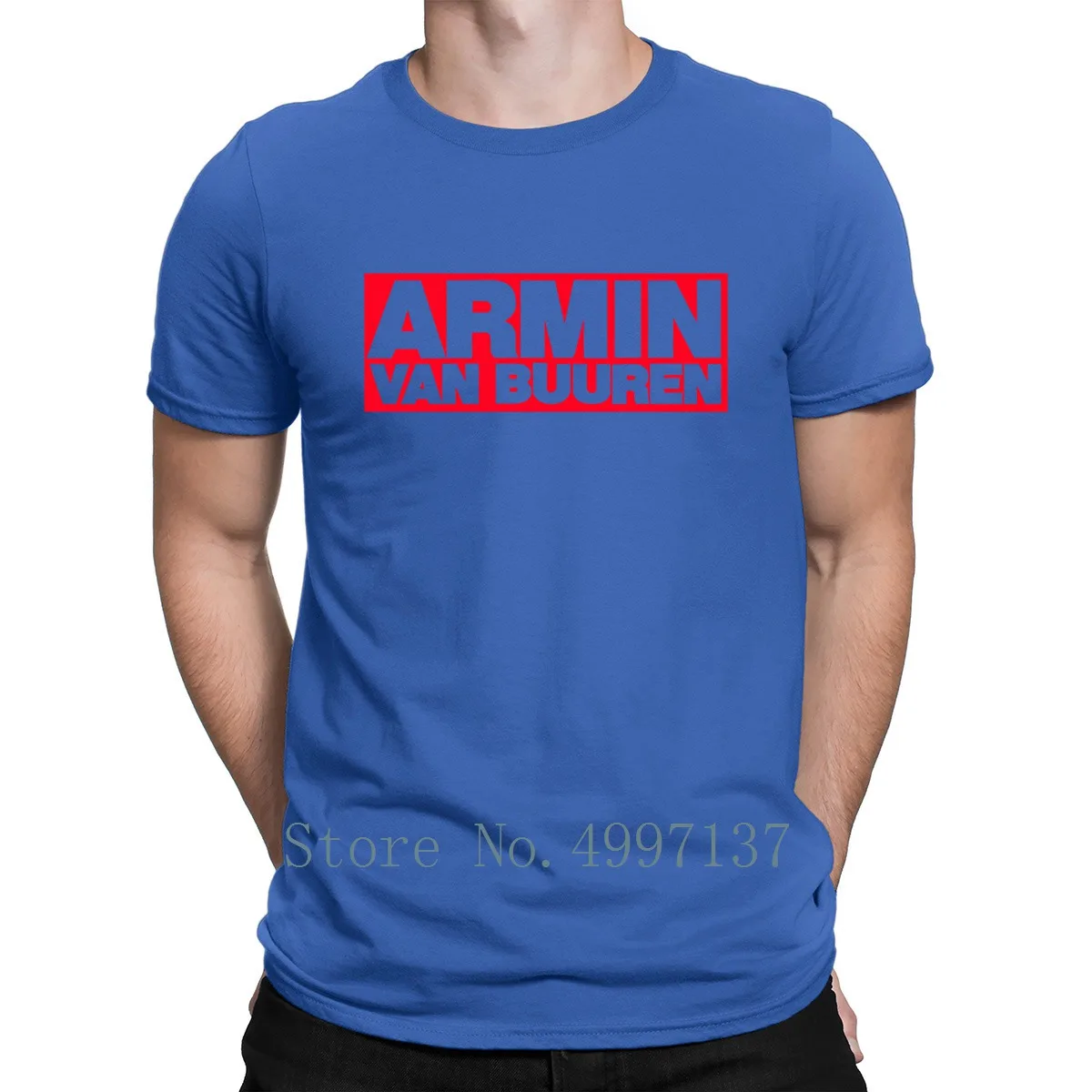 Armin Van Buuren T Shirt Original Tee Summer Print O-Neck Famous Standard Humor | Мужская одежда