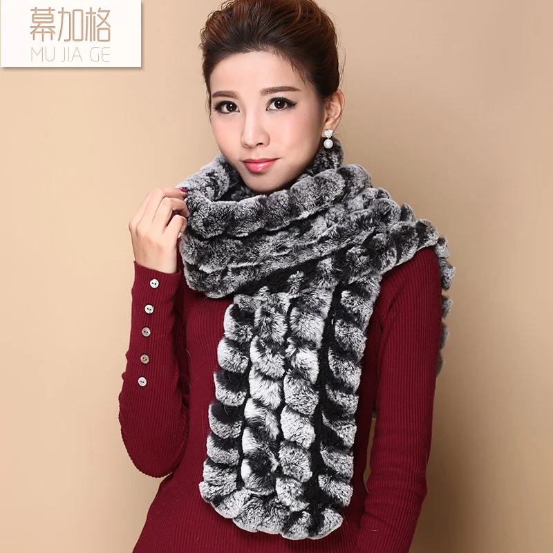 Рекс занавес новая зимняя шерсть вязать шарфы дикий женский корейский мода