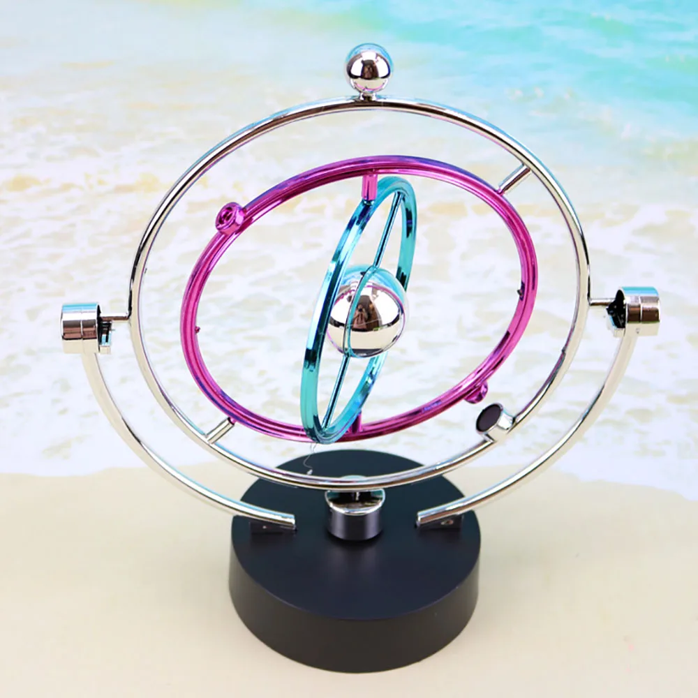 Цветной Небесный орбитальный инструмент вечного движения Armillary Sphere Настольный Декор кинетический орбитальный вращающийся гаджет