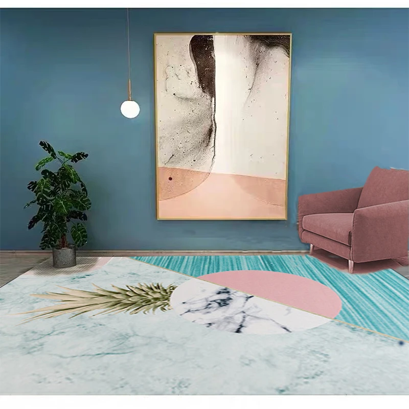 Geometry Plant Pattern Chenille Material Europe Carpet rug Living room Bedroom Study Coffee table Decorative Room | Дом и сад